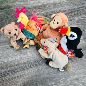 x5 Lovies - Beanie Babies